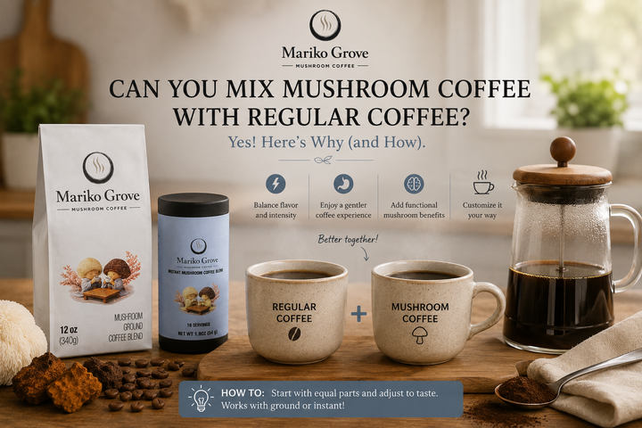 Can You Mix Mushroom Coffee With Regular Coffee? 4 Ratios