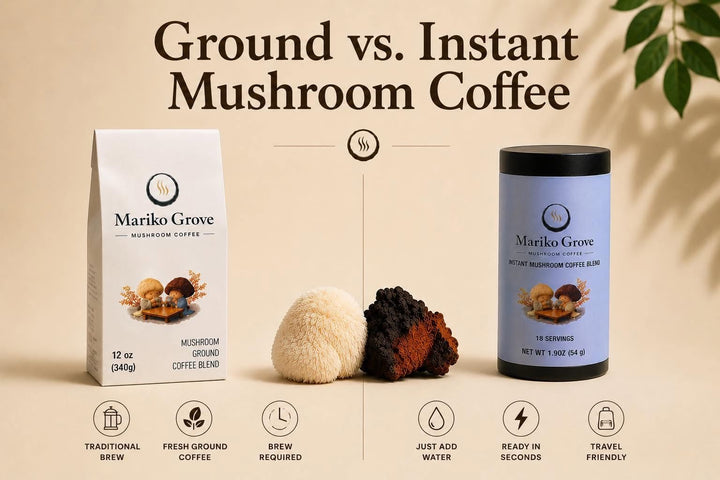 Ground vs Instant Mushroom Coffee | Which Should You Try?