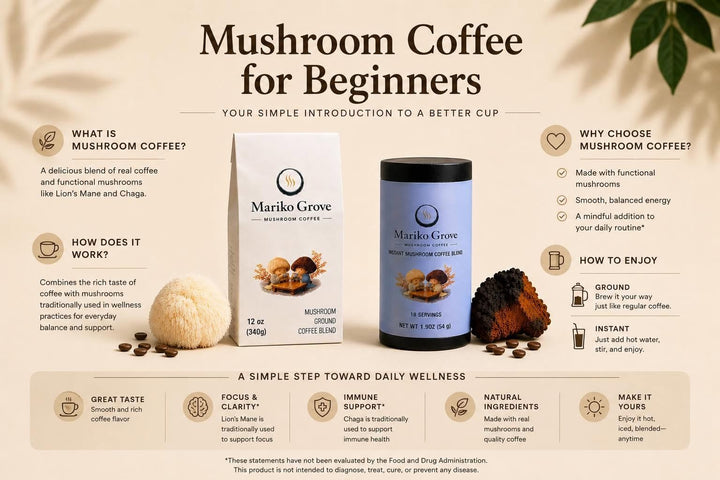 Mushroom Coffee for Beginners: A Simple Guide