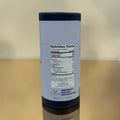 the back of a light blue tube of Instant Mushroom Coffee branded Mariko Grove and showing a nutrition label 